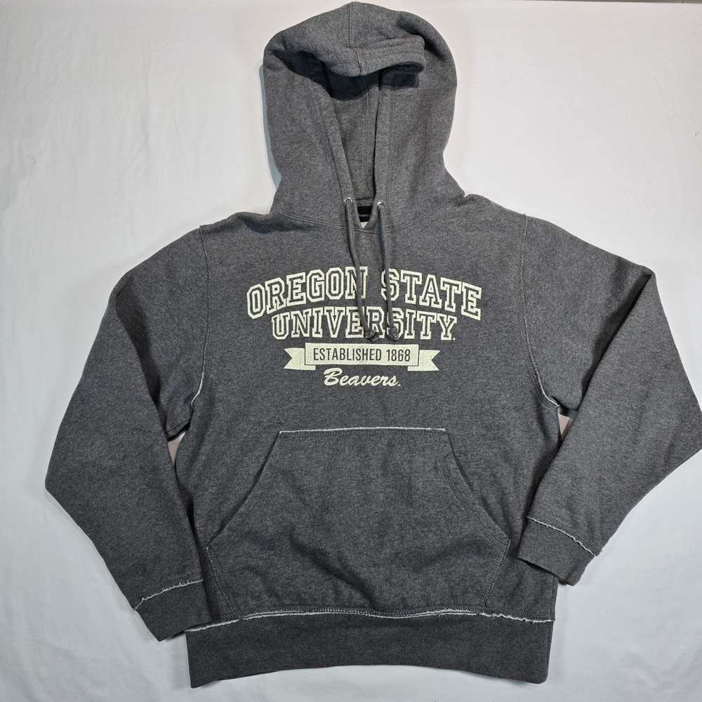 Jones & Mitchell Oregon State University Beavers Hoodie Gray Mens Small PO 3512